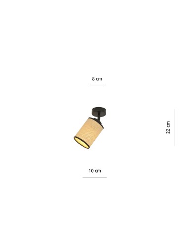 Lampa sufitowa YOGA 1 BLACK EMIBIG