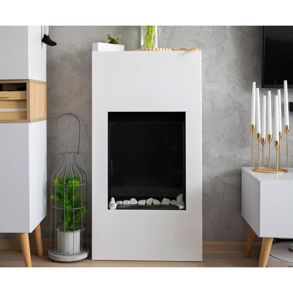 Biokominek portalowy MODERN z szybą