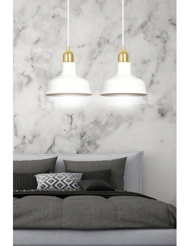 Lampa wisząca IBOR 2 WHITE EMIBIG
