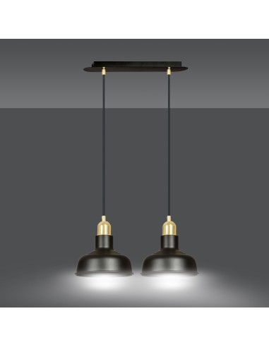 Lampa wisząca IBOR 2 BLACK EMIBIG
