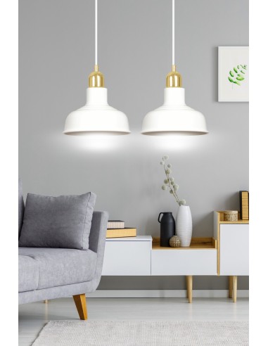 Lampa wisząca IBOR 2 WHITE EMIBIG