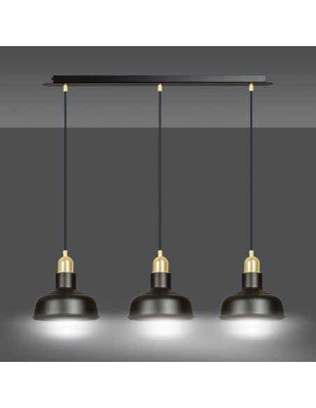 Lampa wisząca IBOR 3 BLACK EMIBIG