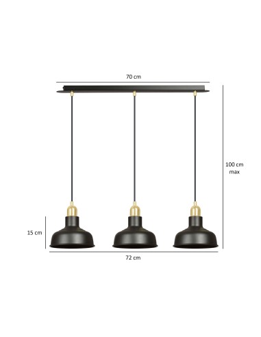Lampa wisząca IBOR 3 EMIBIG