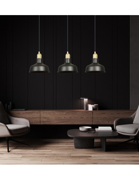 Lampa wisząca IBOR 3 BLACK EMIBIG