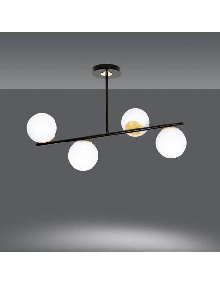 Lampa sufitowa FLOKI 4 BLACK EMIBIG