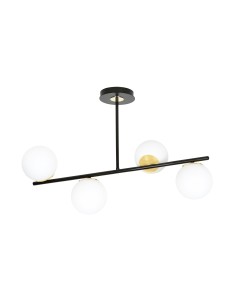 Lampa sufitowa FLOKI 4 BLACK EMIBIG