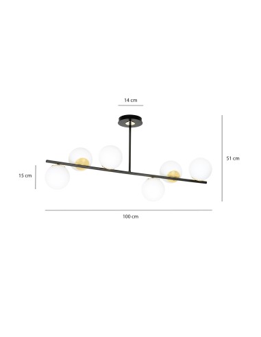 Lampa sufitowa FLOKI 6 EMIBIG