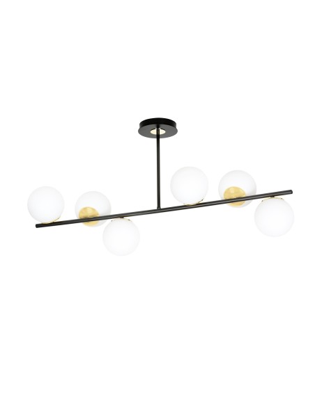 Lampa sufitowa FLOKI 6 BLACK EMIBIG