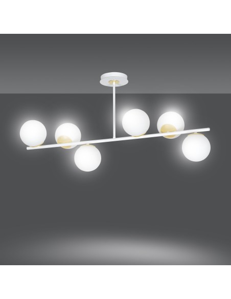Lampa sufitowa FLOKI 6 WHITE EMIBIG
