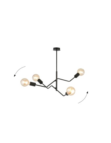 Lampa sufitowa FRIX 4 BLACK EMIBIG