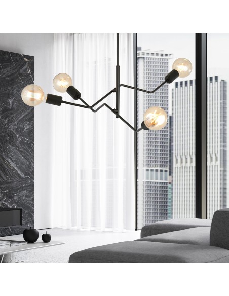 Lampa sufitowa FRIX 4 BLACK EMIBIG