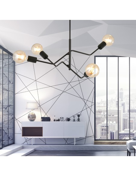 Lampa sufitowa FRIX 4 BLACK EMIBIG