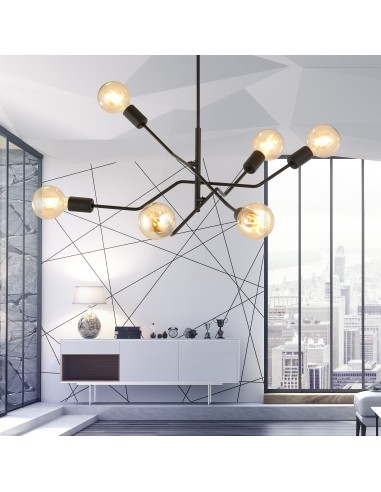 Lampa sufitowa FRIX 6 BLACK EMIBIG