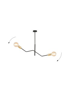 Lampa sufitowa BOLT 2 BLACK/ GOLD EMIBIG 2