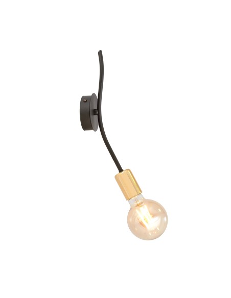 Kinkiet BOLT K1 BLACK/GOLD EMIBIG