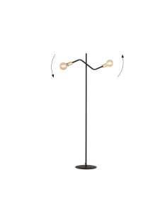 Lampa podłogowa BOLT LP2 BLACK/GOLD EMIBIG 2