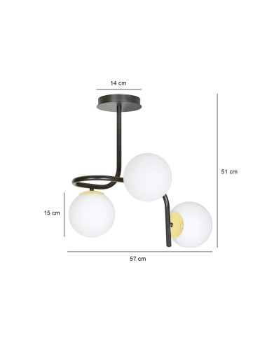 Lampa sufitowa RAGNAR 3 EMIBIG