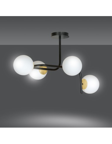 Lampa sufitowa RAGNAR 4A BLACK EMIBIG