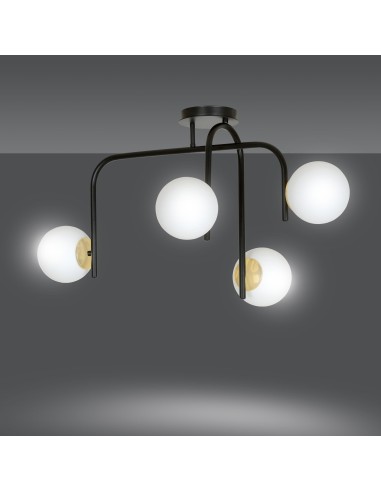 Lampa sufitowa RAGNAR 4B BLACK EMIBIG