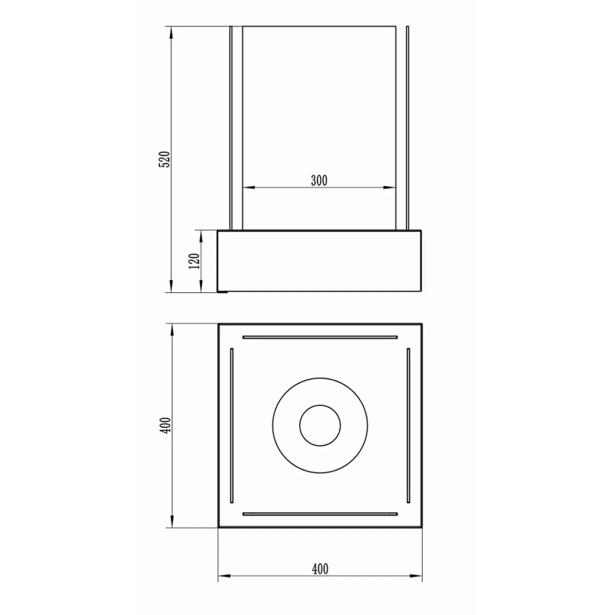 Biokominek wolnostojący SUNSET GARDEN