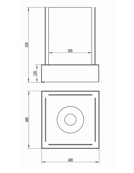 Biokominek wolnostojący SUNSET GARDEN