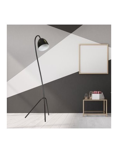 Lampa podłogowa HARIS LP1 BLACK/WHITE EMIBIG
