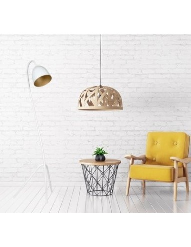 Lampa podłogowa HARIS LP1 WHITE/GOLD EMIBIG