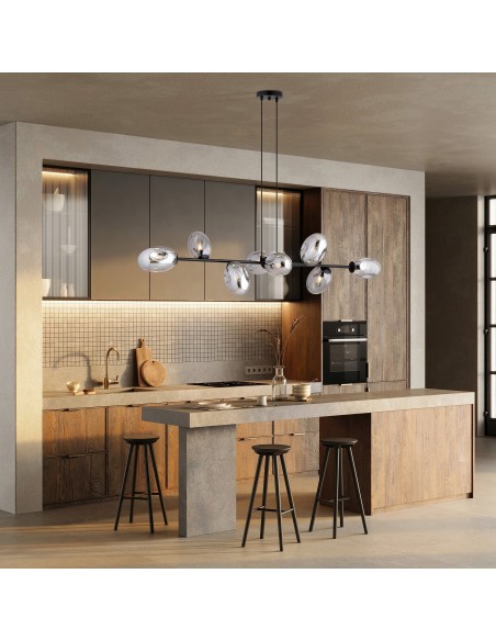 Lampa wisząca PANDORA 8 BL GRAFIT EMIBIG