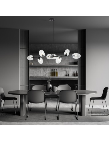 Lampa wisząca PANDORA 8 BL TRANSPARENT EMIBIG