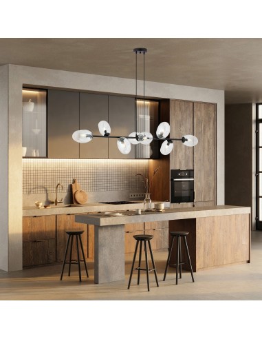 Lampa wisząca PANDORA 8 BL TRANSPARENT EMIBIG