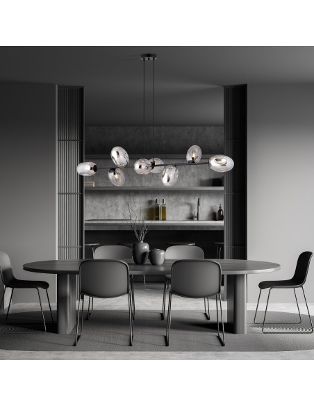 Lampa wisząca PANDORA 8 BL GRAFIT EMIBIG