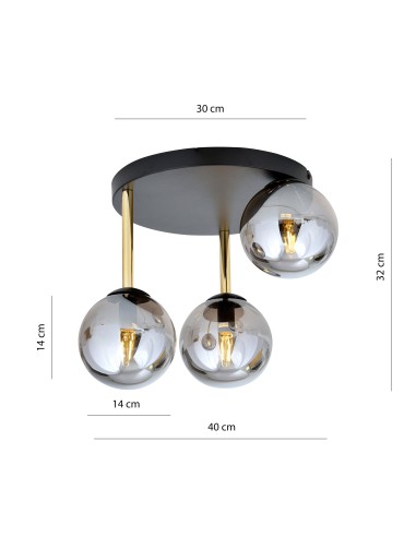 Lampa sufitowa DOLCE 3 BL EMIBIG