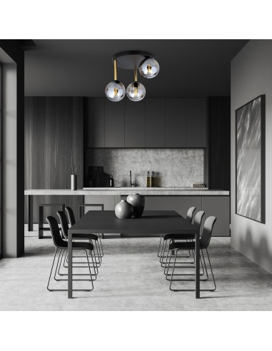 Lampa sufitowa DOLCE 3 BL GRAFIT EMIBIG