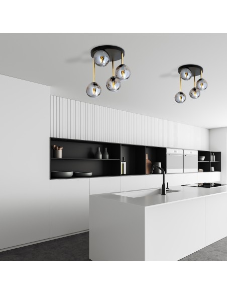 Lampa sufitowa DOLCE 4 BL GRAFIT EMIBIG