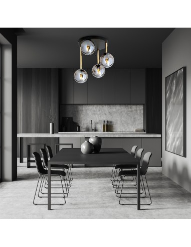 Lampa sufitowa DOLCE 4 BL GRAFIT EMIBIG