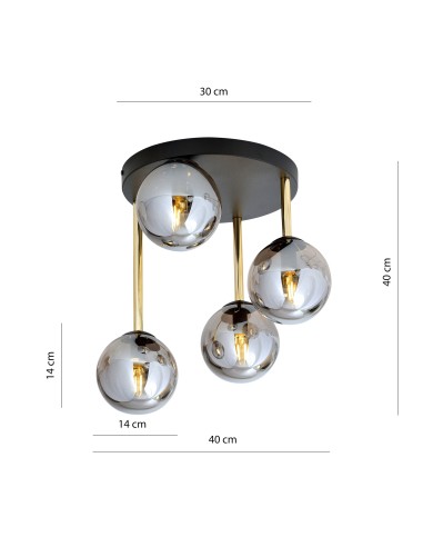Lampa sufitowa DOLCE 4 BL EMIBIG