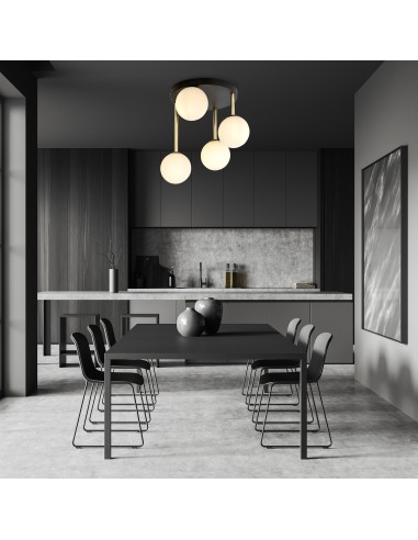 Lampa sufitowa DOLCE 4 BL OPAL EMIBIG