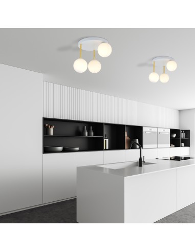 Lampa sufitowa DOLCE 3 WH OPAL EMIBIG