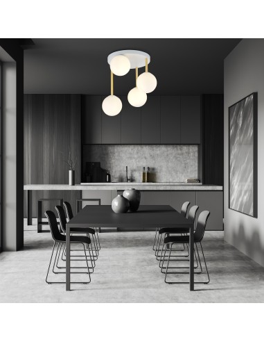 Lampa sufitowa DOLCE 4 WH OPAL EMIBIG