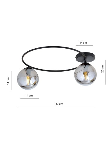 Lampa sufitowa SOPRA 2 BL EMIBIG