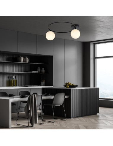 Lampa sufitowa SOPRA 2 BL OPAL EMIBIG