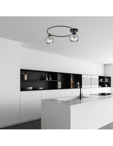 Lampa sufitowa SOPRA 2 BL GRAFIT EMIBIG