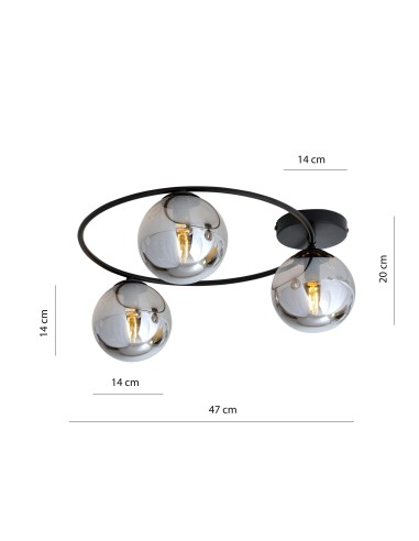 Lampa sufitowa SOPRA 3 BL EMIBIG