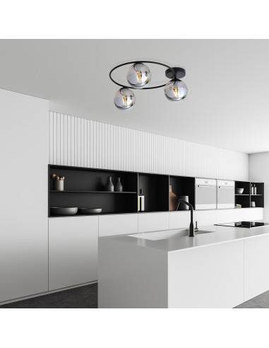 Lampa sufitowa SOPRA 3 BL GRAFIT EMIBIG