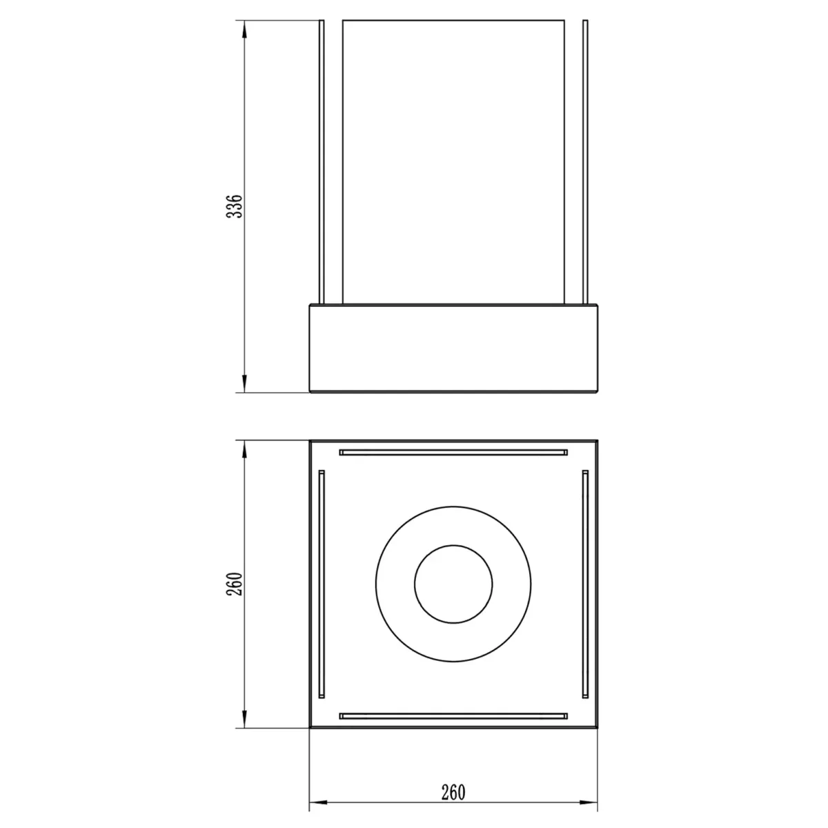 Biokominek wolnostojący SUNSET GARDEN MINI