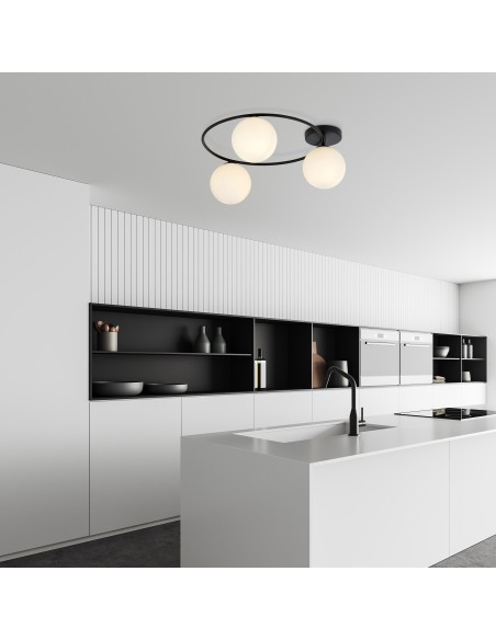 Lampa sufitowa SOPRA 3 BL OPAL EMIBIG