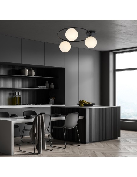 Lampa sufitowa SOPRA 3 BL OPAL EMIBIG