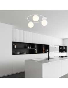 Lampa sufitowa SOPRA 3 WH OPAL EMIBIG 2