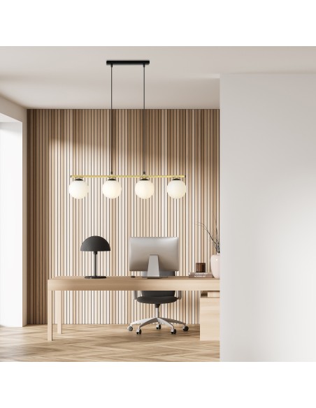 Lampa wisząca ALLORA 4 BLACK EMIBIG