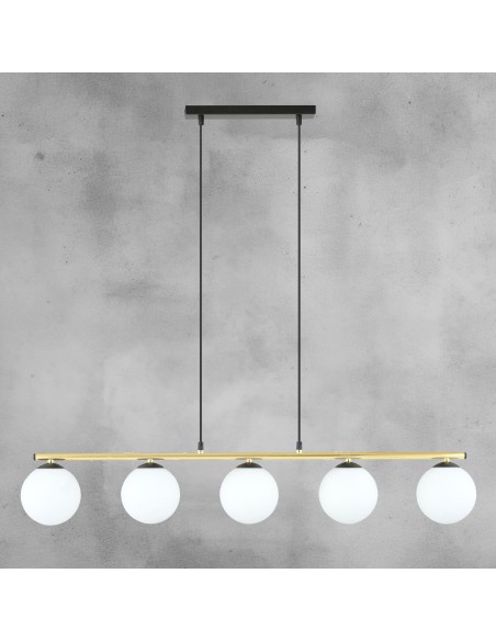Lampa wisząca ALLORA 5 BLACK EMIBIG